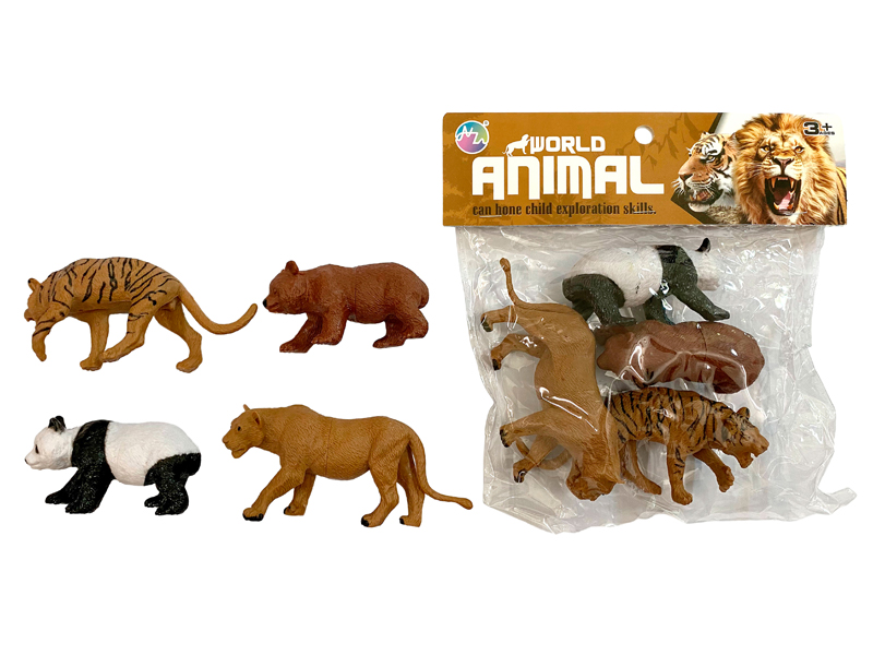 4PCS Five Inch Animal Toy Set