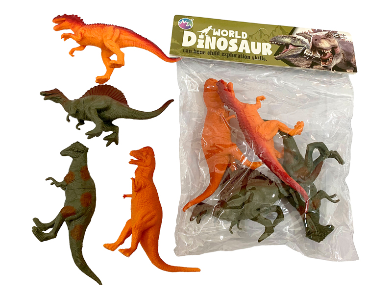 4PCS Seven Inch Dinosaur Toy Set