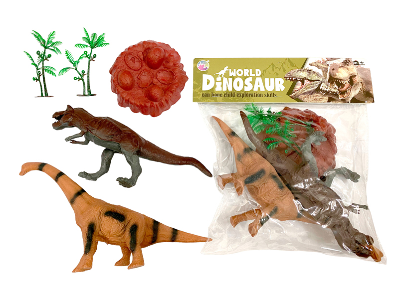2PCS Nine Inch Dinosaur Toy Set