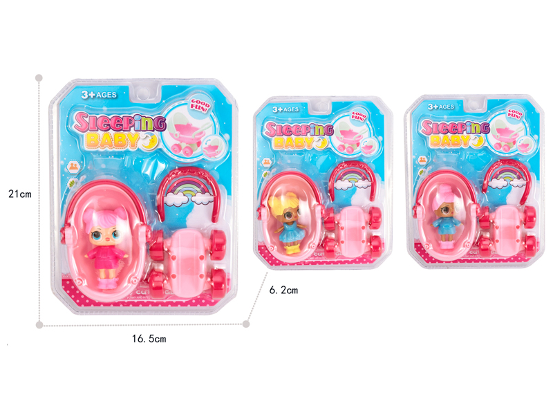 Baby Stroller With Surprise Doll