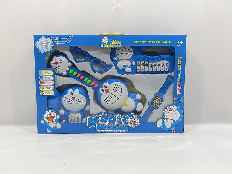 Doraemon Guitar + Electronic Organ + Glasses + Watch + Telephone