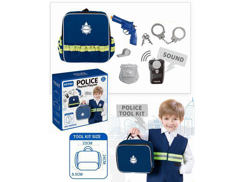 Police Backpack Paired With Police Gear