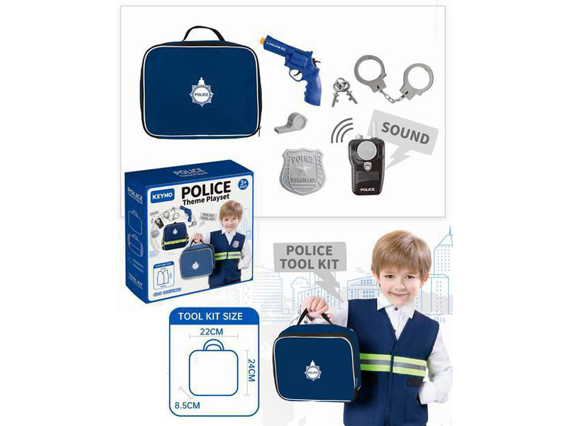 Police Handbag Paired With Equipment