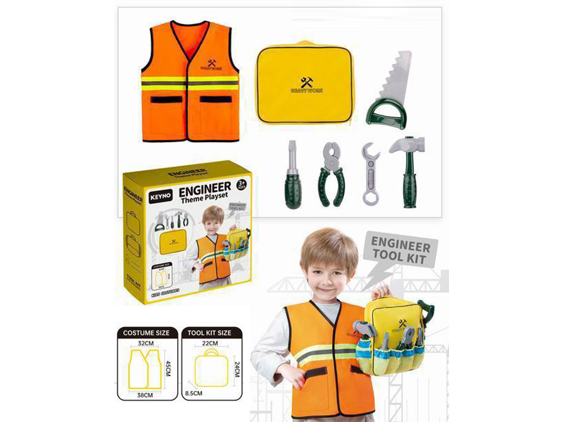 Engineering Handbag Paired With Engineering Clothing And Tools