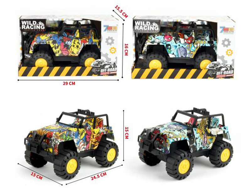 Friction Graffiti Jeep Truck