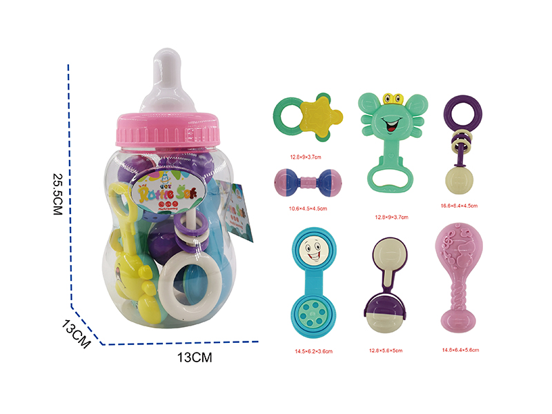 Baby Rattle Teether 7PCS