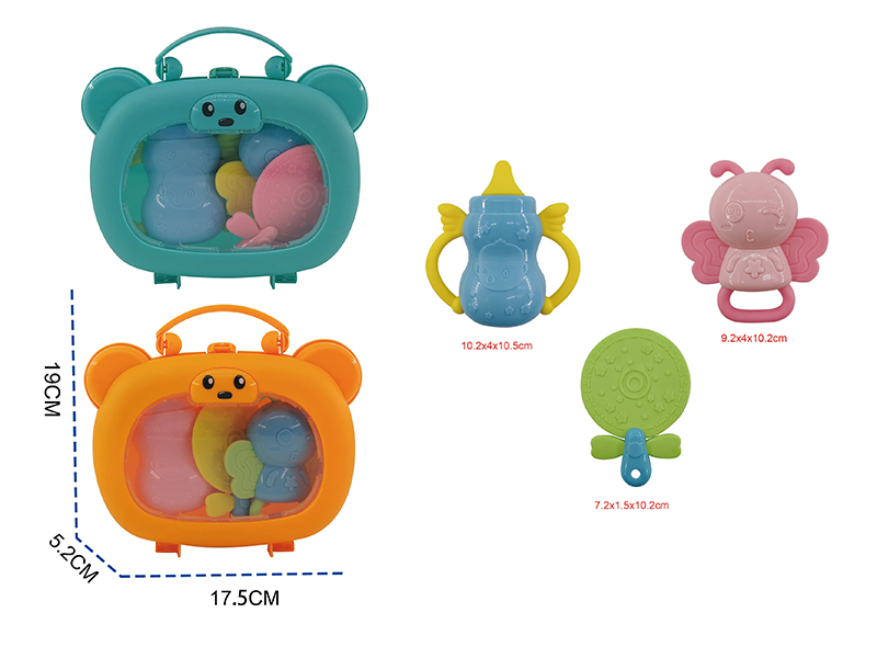 Baby Teether Rattles 3pcs