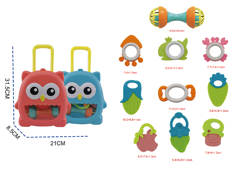 Baby Teether Rattles 10pcs