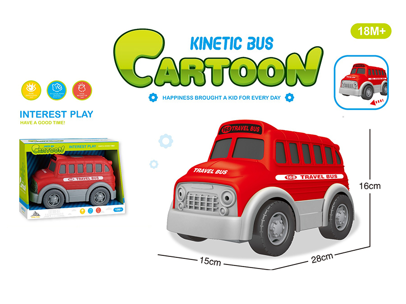 Friction Cartoon Bus