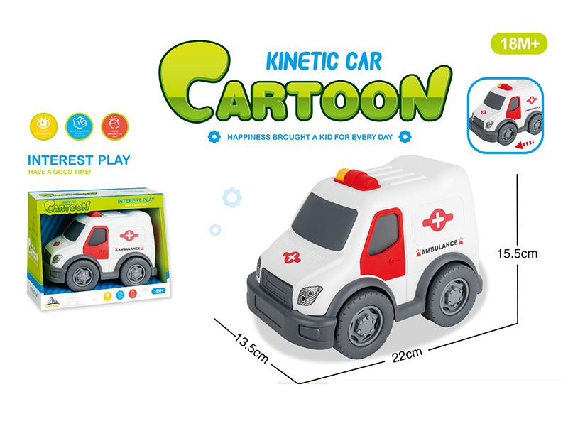 Friction Cartoon Ambulance