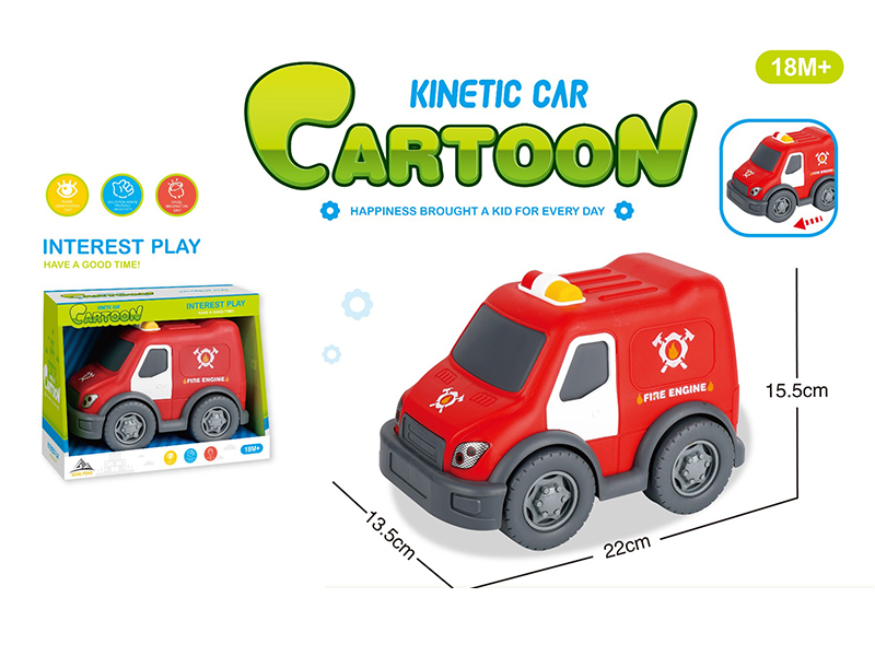 Friction Cartoon Fire Truck