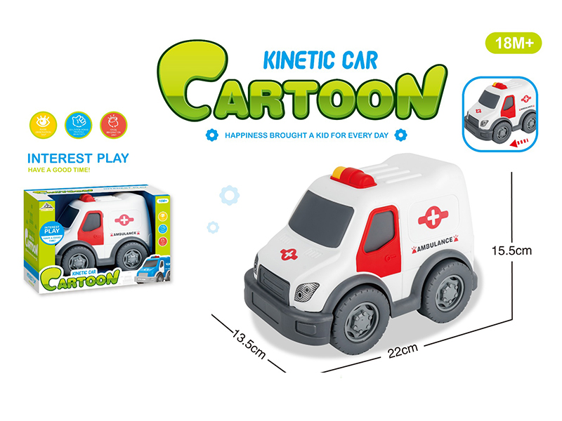Friction Cartoon Ambulance