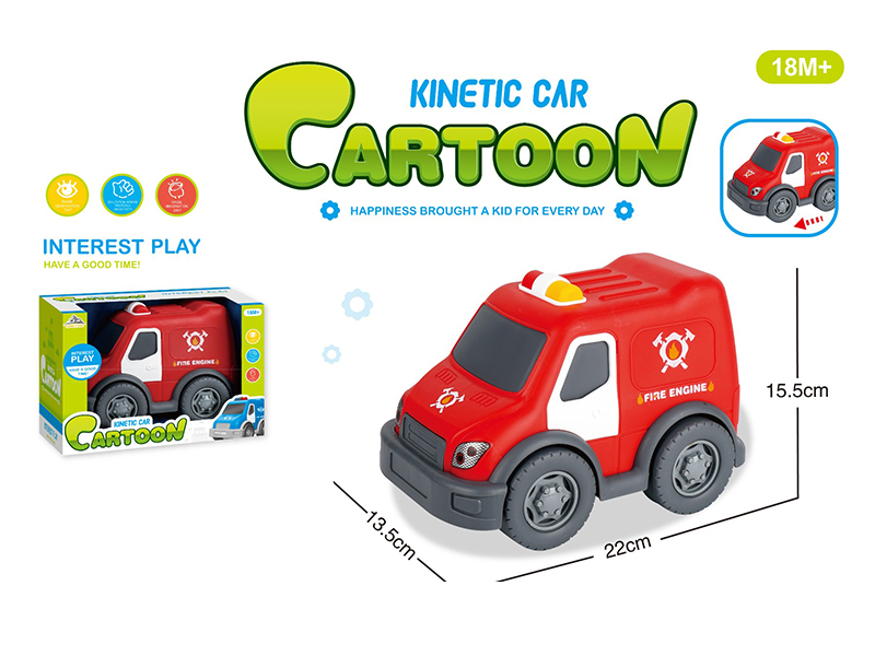 Friction Cartoon Fire Truck