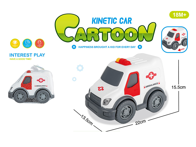 Friction Cartoon Ambulance