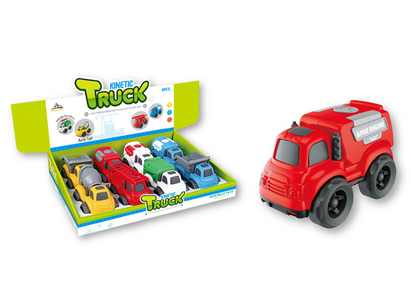 8PCS Friction Cartoon Car