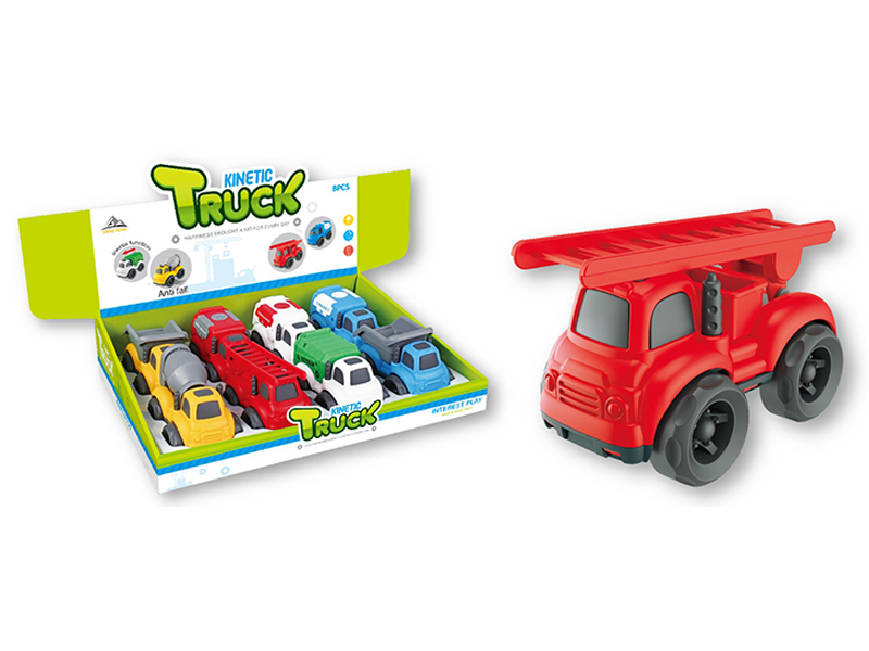 8PCS Friction Cartoon Car