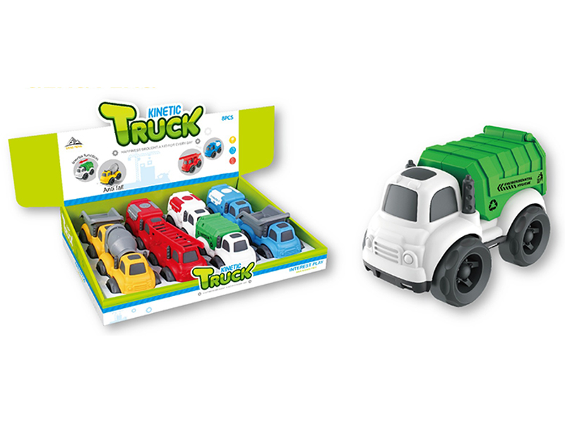 8PCS Friction Cartoon Car