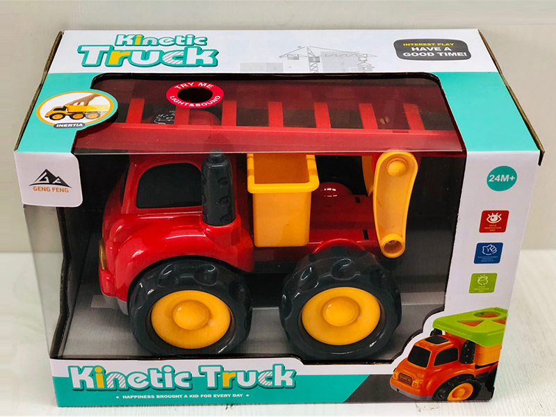 Friction Cartoon Engineering Vehicle With Light And Music