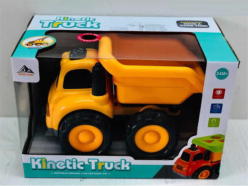 Friction Cartoon Engineering Vehicle With Light And Music