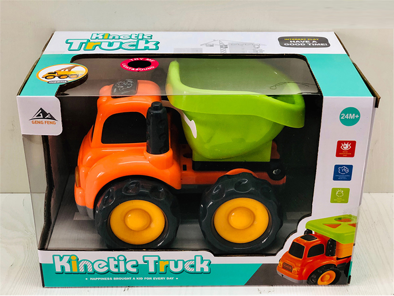 Friction Cartoon Engineering Vehicle With Light And Music