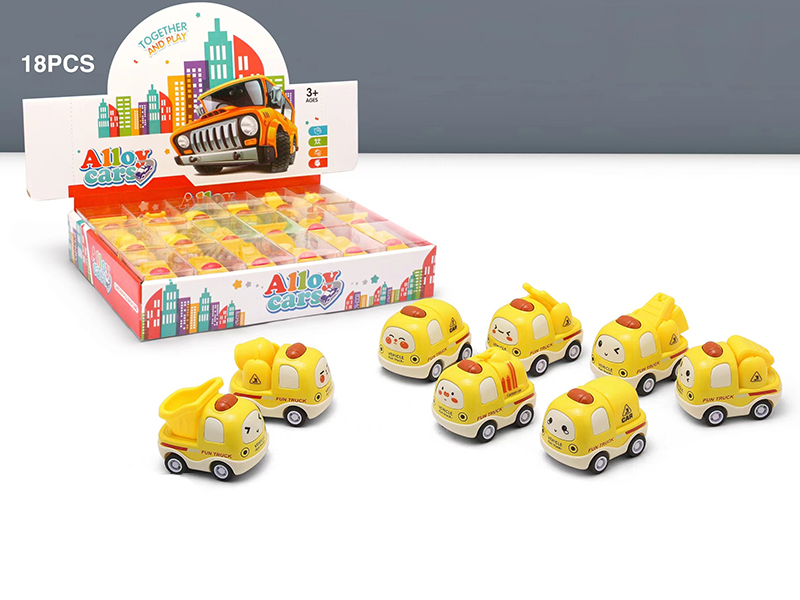 Pull Back Alloy Cartoon Car(18PCS)