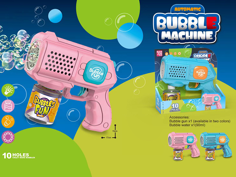 10 Holes Space Bubble Gun(With 90ML Bubble Water)