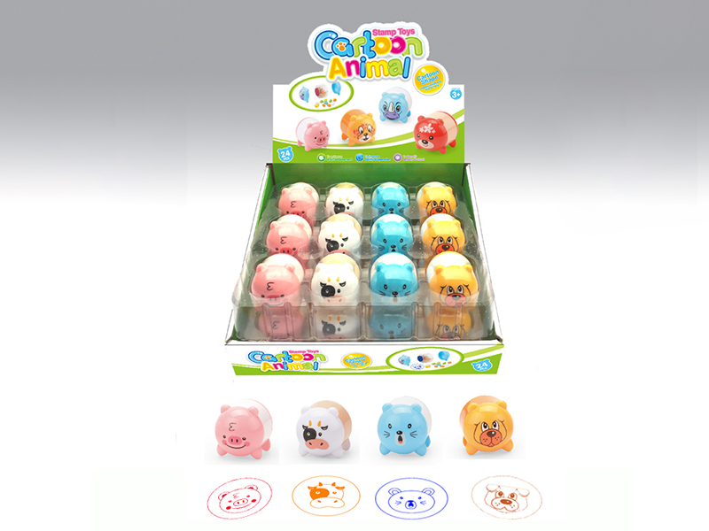 Cartoon Animal Stamper Toys 24pcs