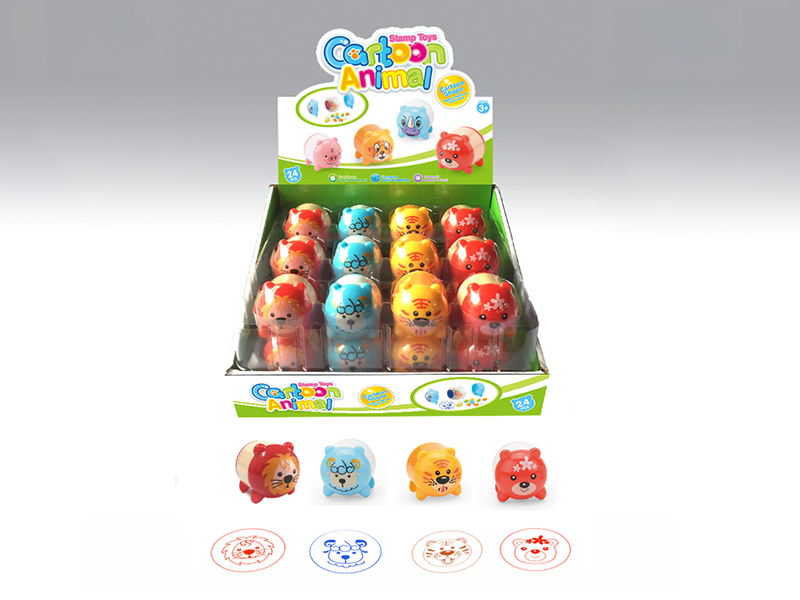 Cartoon Animal Stamper Toys 24pcs