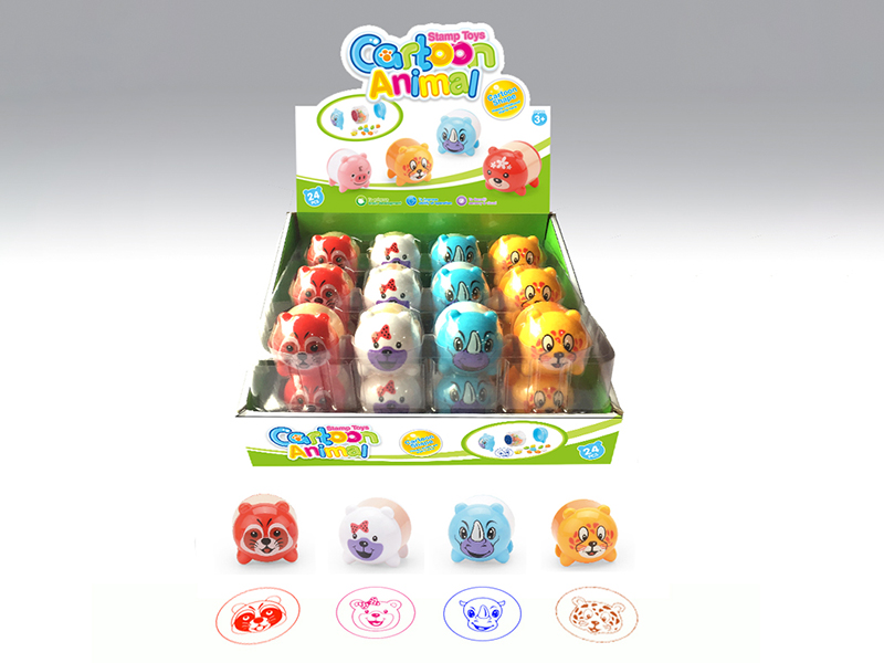 Cartoon Animal Stamper Toys 24pcs