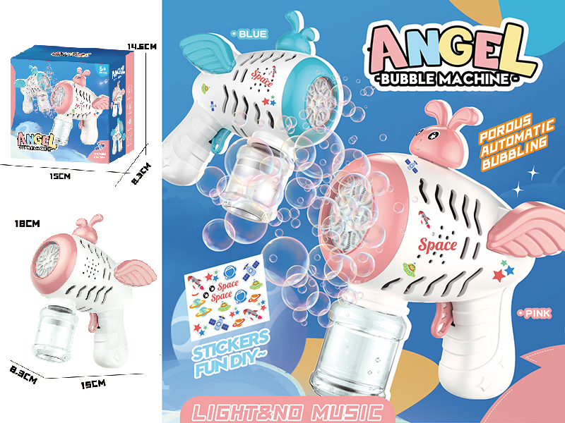 Angel Bubble Gun With Light