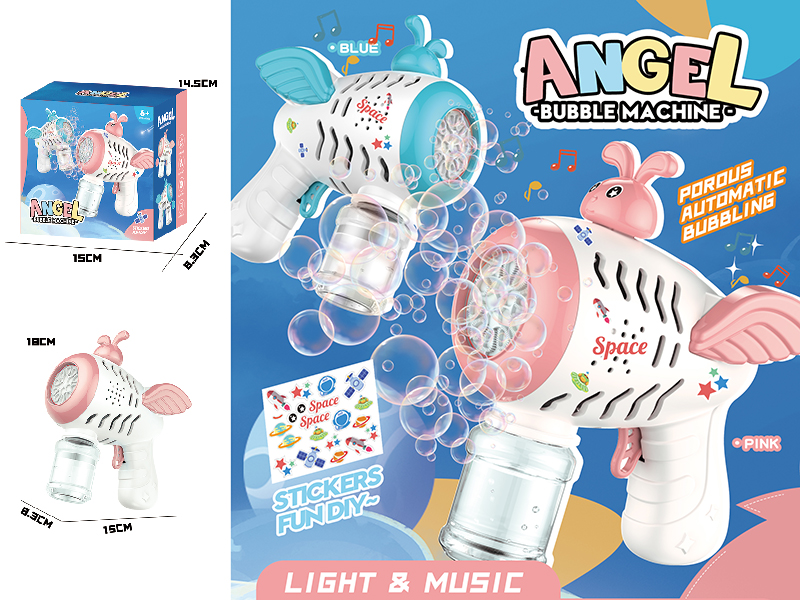 Angel Bubble Gun With Light And Music