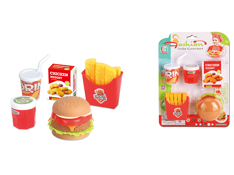 Simulated Hamburger Coke French Fries Set
