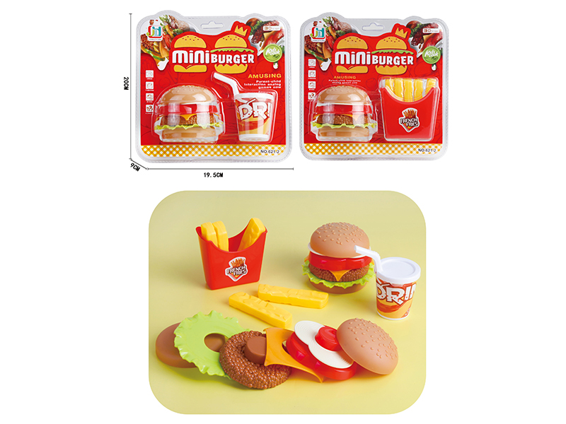 Simulated Hamburger Coke French Fries Set