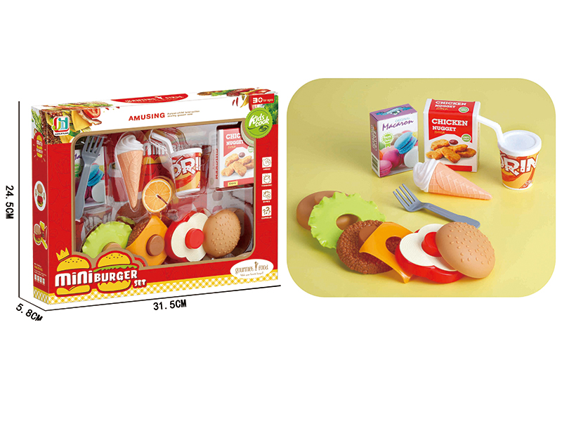 Simulated Hamburger Ice Cream Set