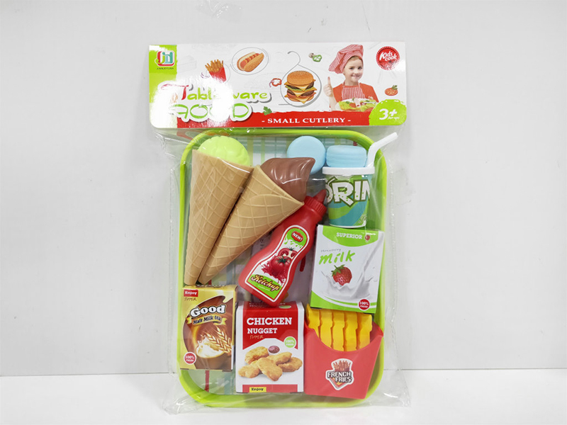 French Dries, Ice Cream Fast Food Set