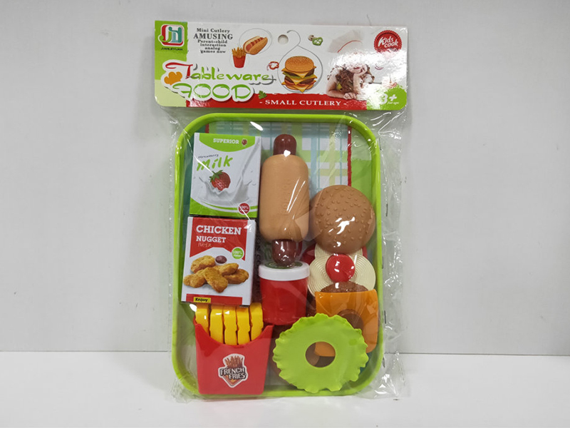 Hamburger,French Fries,Hot Dog Set