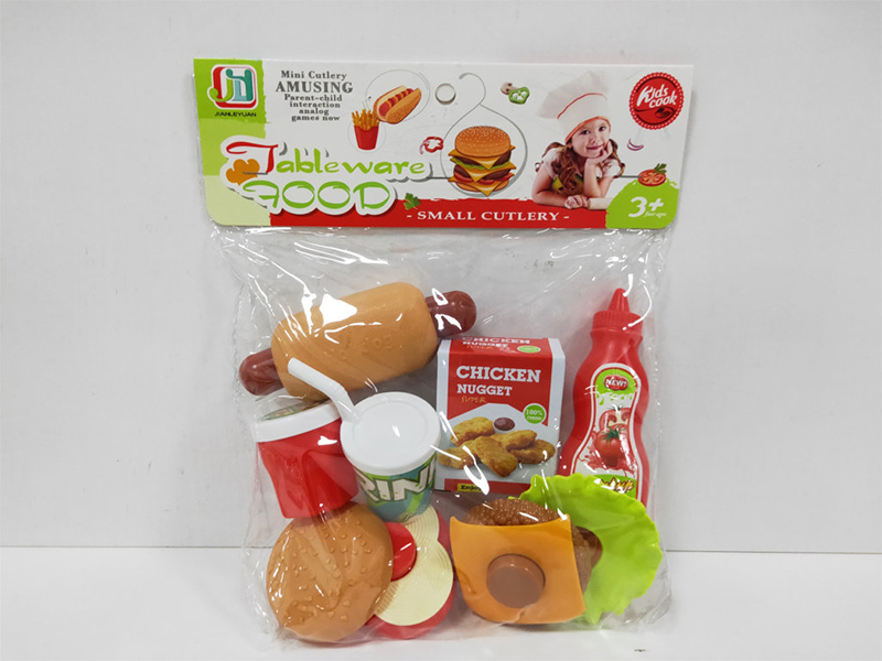 Hamburger,French Fries,Hot Dog,Coke Set