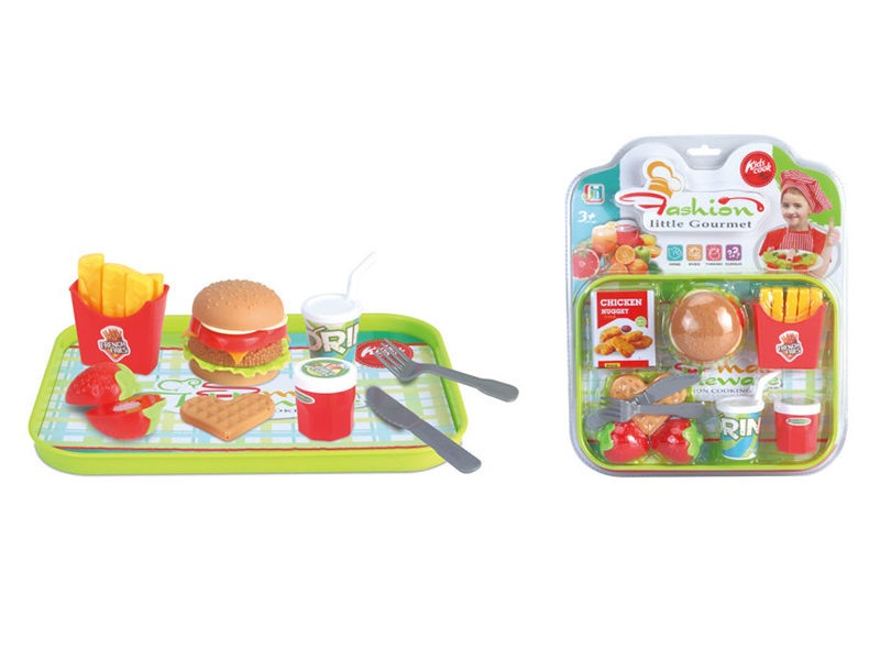 Simulated Hamburger Fast Food Set