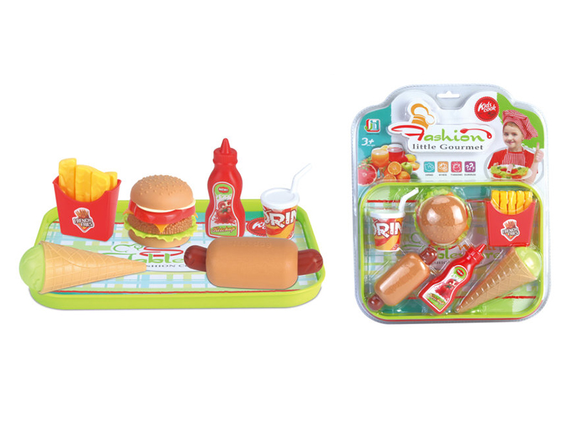 Simulated Hamburger Fast Food Set