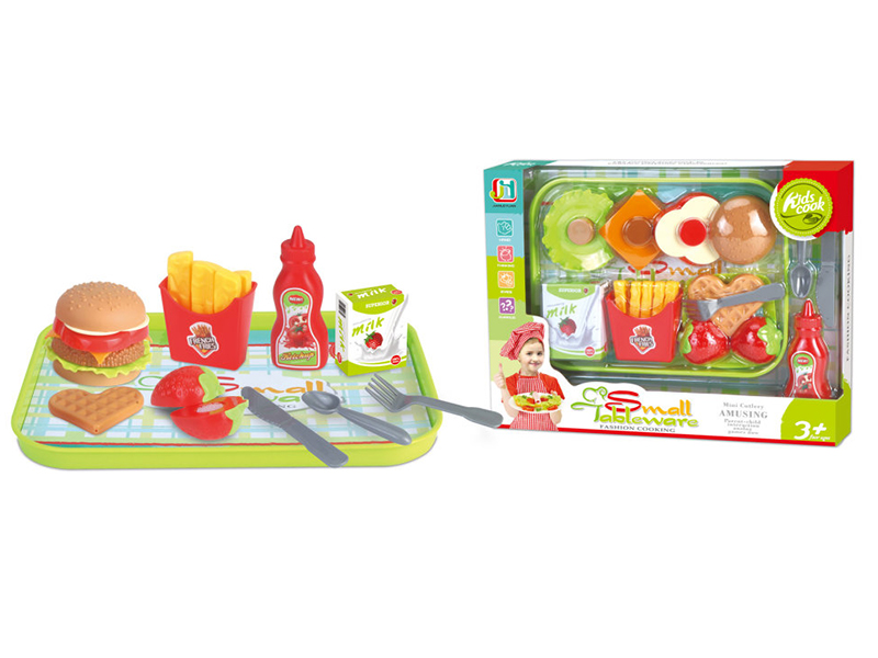 Simulated Hamburger Fast Food Set