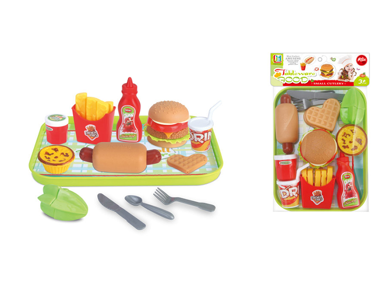 Simulated Hamburger,French Fries,Hot Dog Fast Food Set