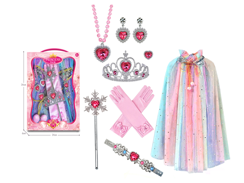 Princess Dress Party Play Jewelry Set