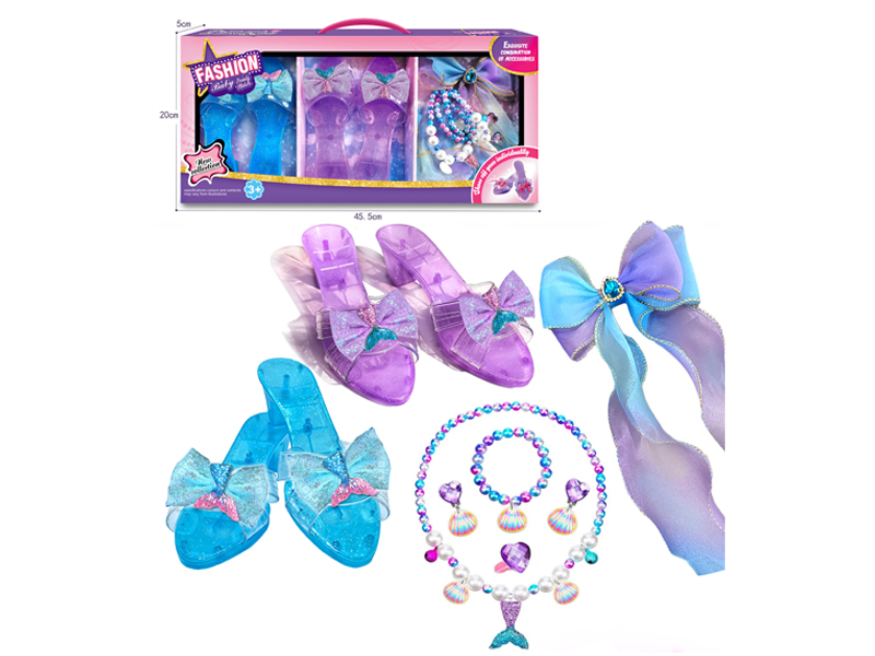 Mermaid Princess Shoe Jewelry Set