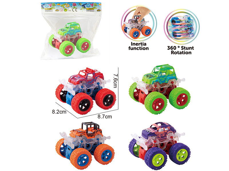 Double Friction Stunt Off-Road Vehicle With Light 1pcs