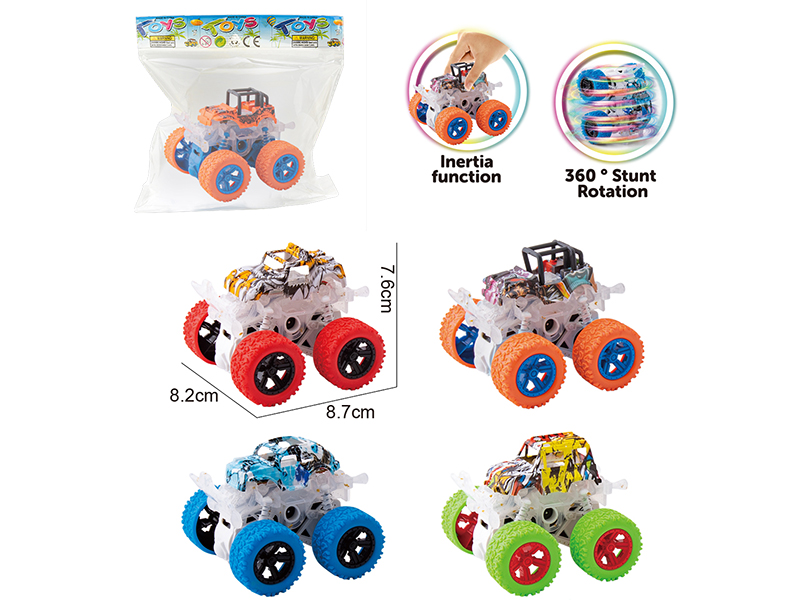 Double Friction Graffiti Stunt Off-Road Vehicle With Light 1pcs
