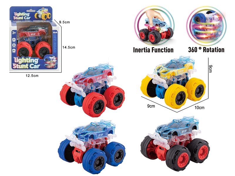 Double Friction Stunt Off-Road Vehicle With Light(Bugatti)1pcs