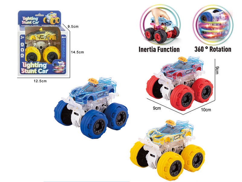 Double Friction Stunt Off-Road Vehicle With Light(Bugatti Taxi)1pcs