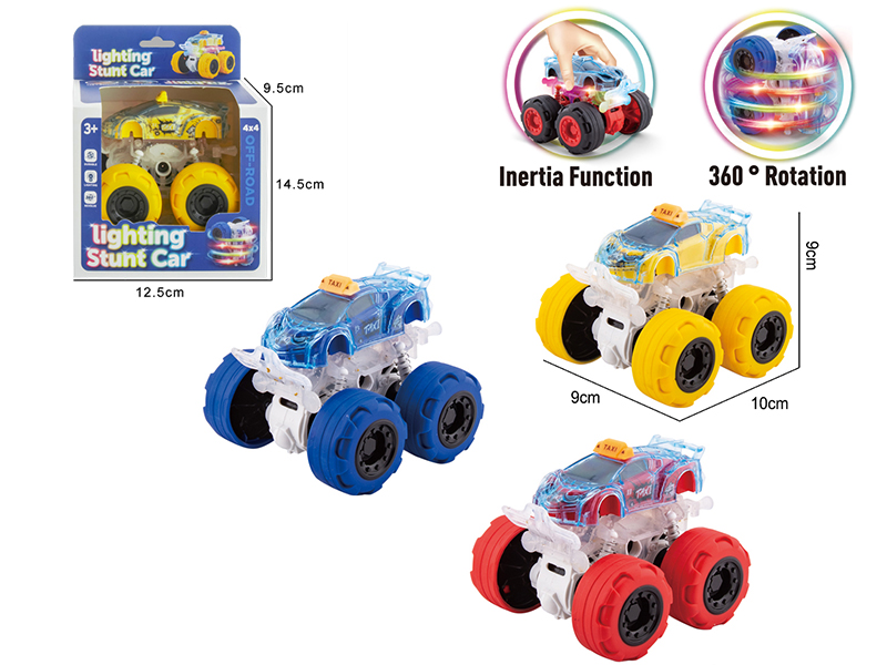 Double Friction Stunt Off-Road Vehicle With Light(Lamborghini Taxi)1pcs