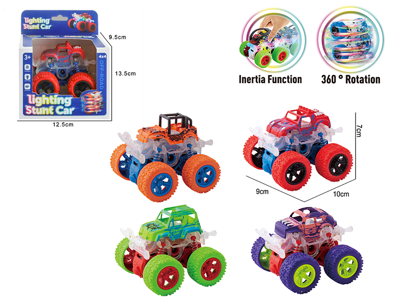 Dual Friction Stunt Graffiti Off-Road Vehicle With Lights 1pcs
