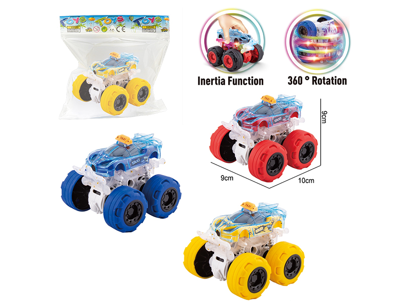 Double Friction Stunt Off-Road Vehicle With Light(Bugatti Taxi Car)1pcs